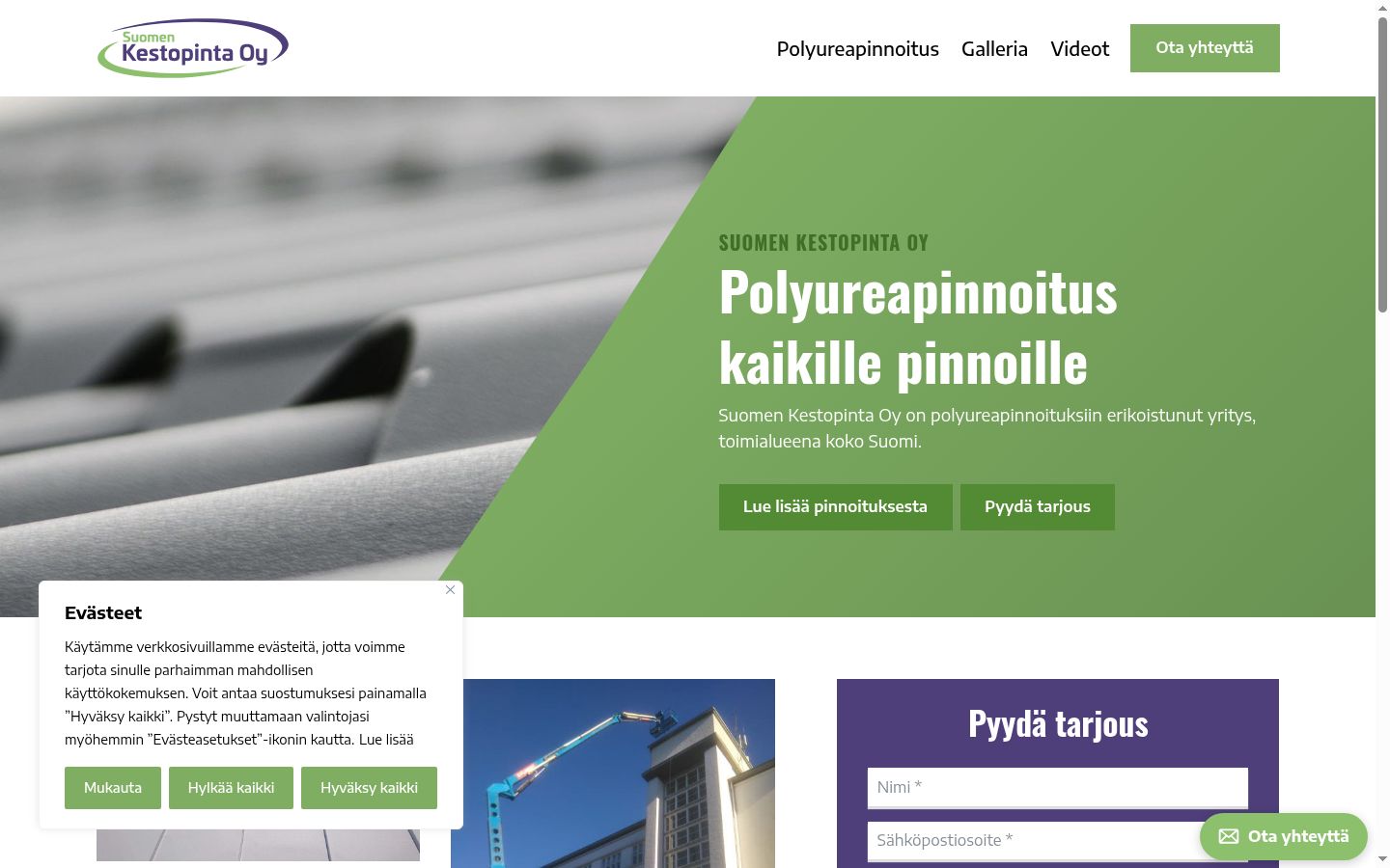 Screenshot tal-banner tal-kunsens muri qabel kwalunkwe interazzjoni