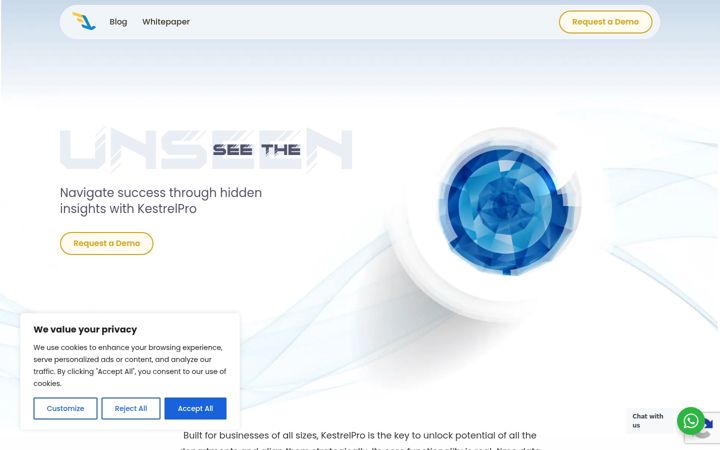Screenshot of kestrelpro.ai