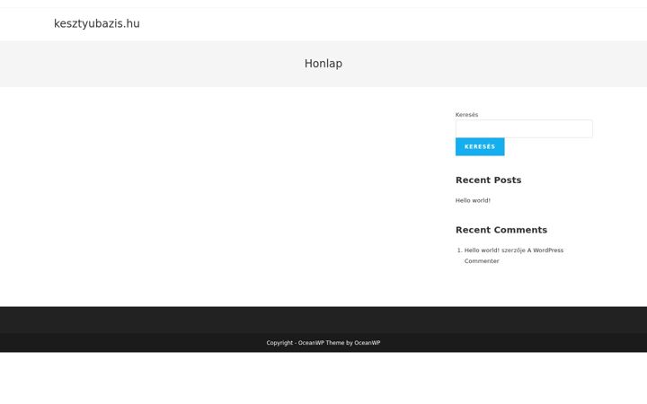 Screenshot of kesztyubazis.hu