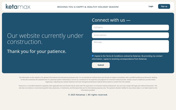 Screenshot of ketamax.co