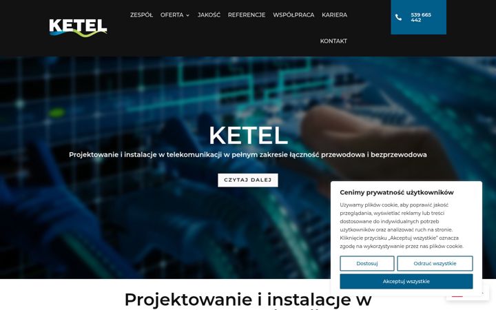 Screenshot of ketel.pl