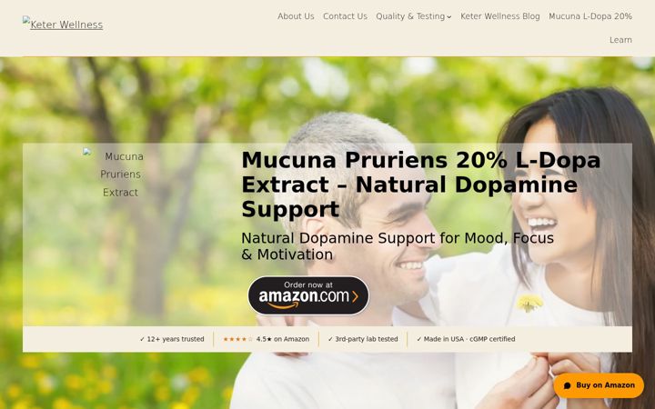 Screenshot of keterwellness.com