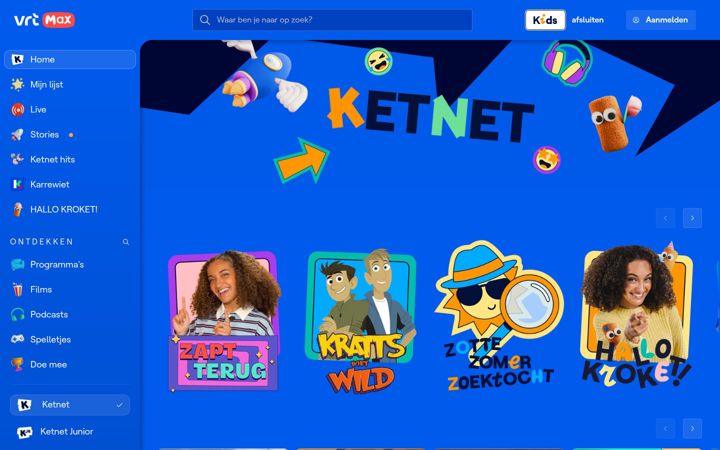 Screenshot of ketnet.be