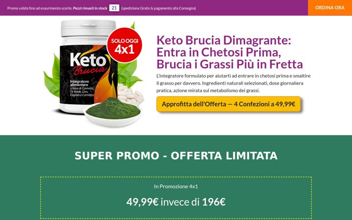 Screenshot of ketobrucia-italia.it