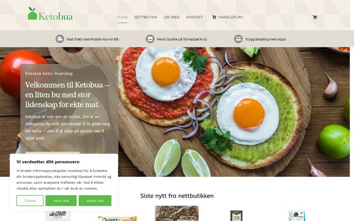 Screenshot of ketobua.no