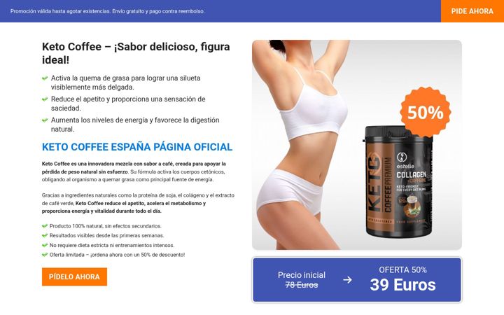 Screenshot of ketocoffee-espana.com