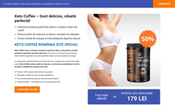 Screenshot of ketocoffeeromania.com