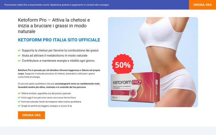 Screenshot of ketoformproitalia.com