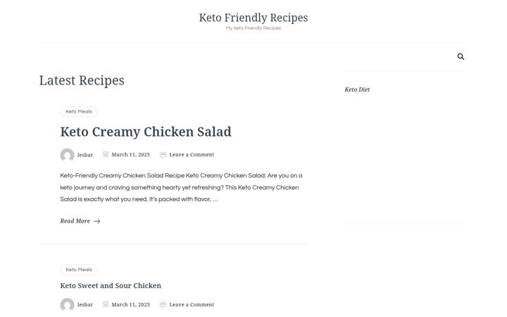 Screenshot of ketofriendlyrecipes.net