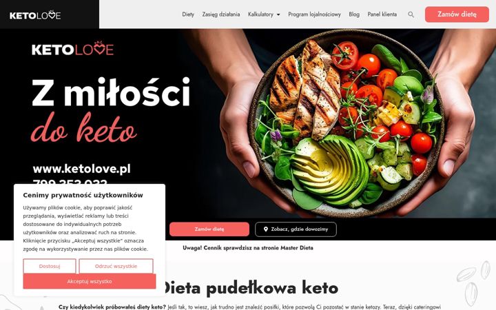 Screenshot of ketolove.pl