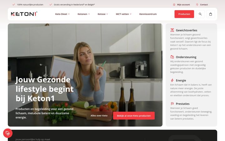 Skärmbild av keton1.nl
