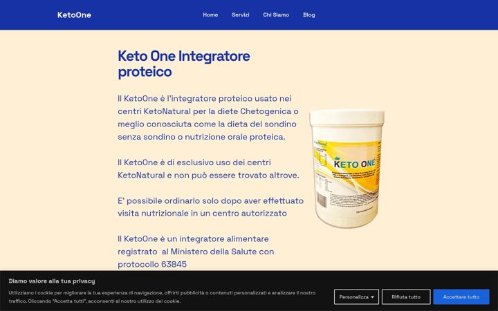Screenshot of ketoone.it