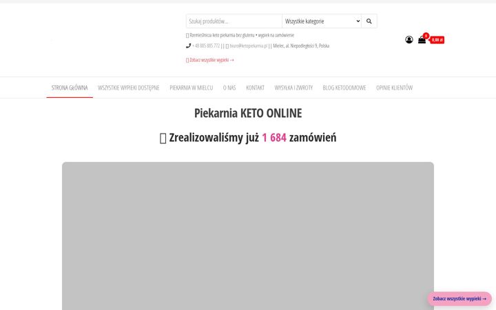 Екранна снимка на ketopiekarnia.pl