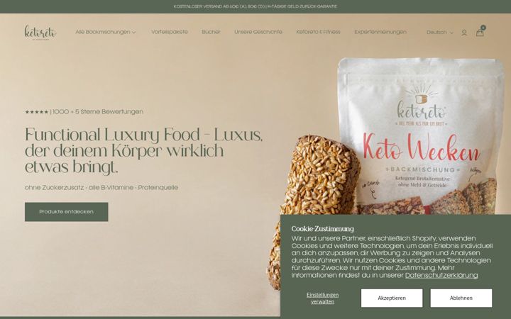 Screenshot of ketoreto.at