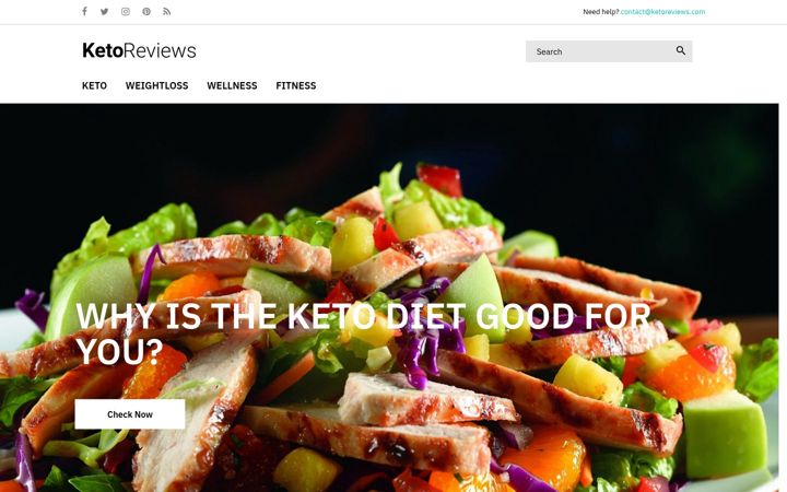 Screenshot of ketoreviews.com