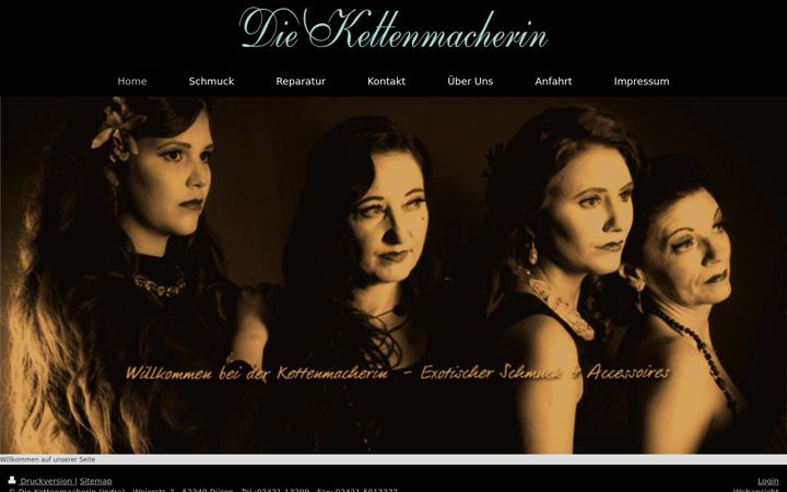 Screenshot of kettenmacherin.com