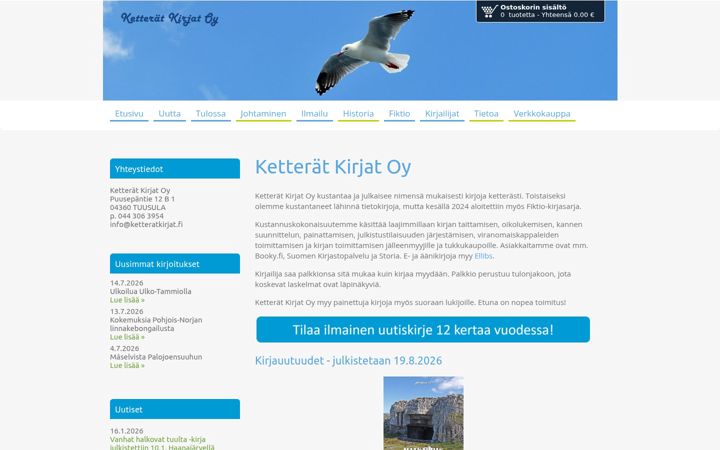 Screenshot of ketteratkirjat.fi