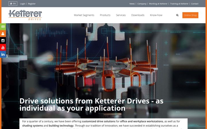 Screenshot of ketterer-drives.com