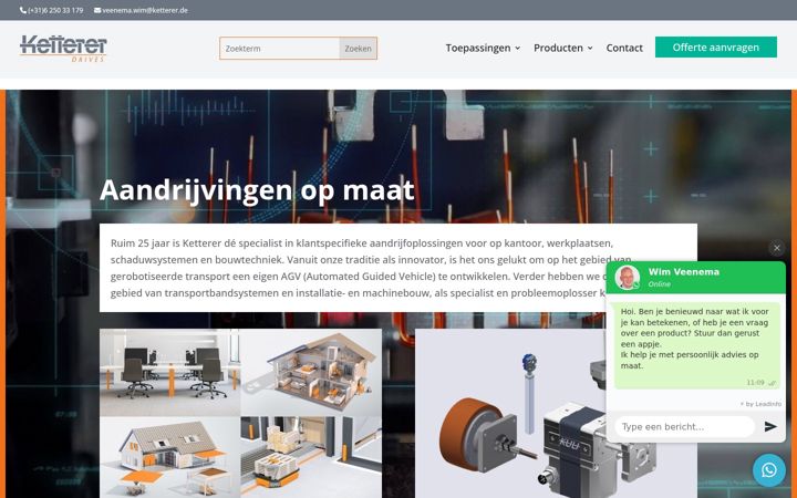 Screenshot of ketterer-drives.nl