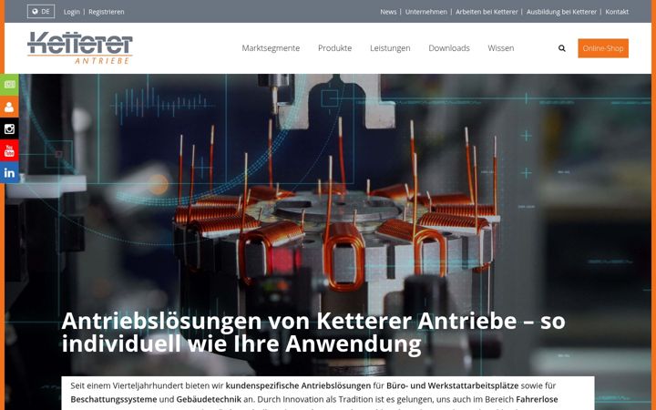 Screenshot of ketterer.de
