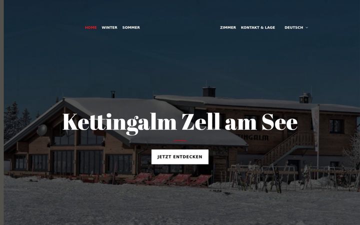 Screenshot of kettingalm.at