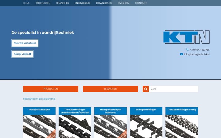 Screenshot of kettingtechniek.nl