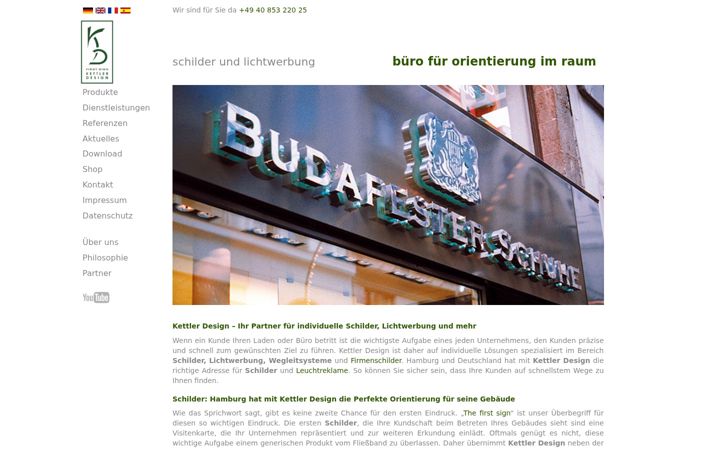 Screenshot of kettler-design.de