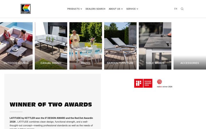 Screenshot of kettler-garden.com