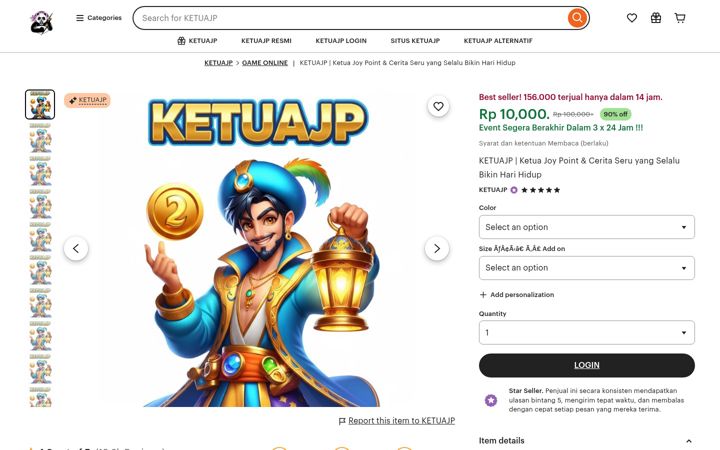 Screenshot of ketuajp.net