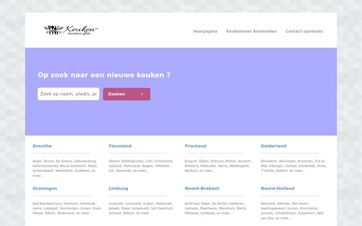Screenshot of keuken-gids.nl