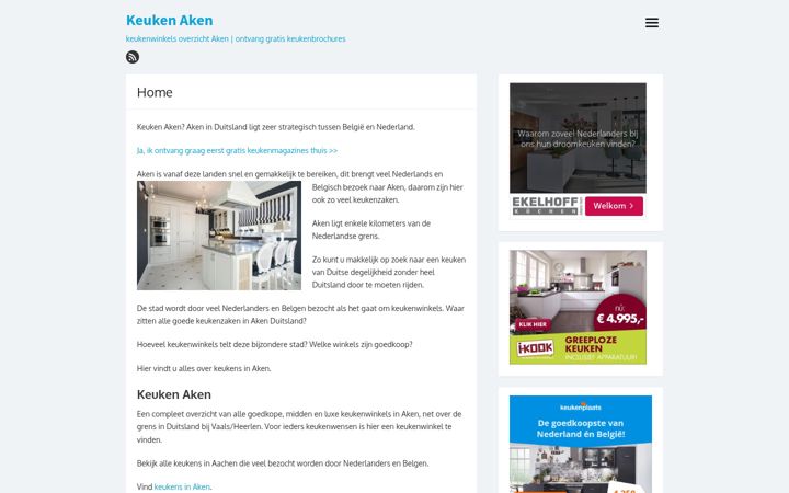 Screenshot of keukenaken.nl