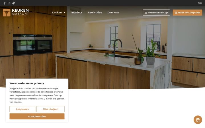 Screenshot of keukenambacht.be
