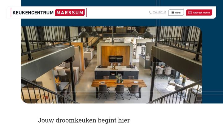 Screenshot of keukencentrum-marssum.nl