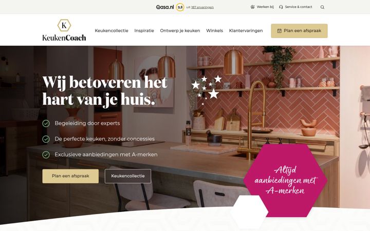 Screenshot of keukencoach.nl