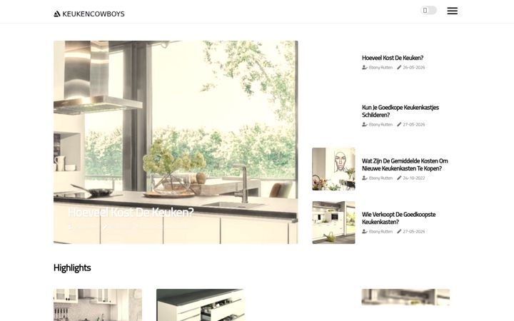 Screenshot of keukencowboys.nl