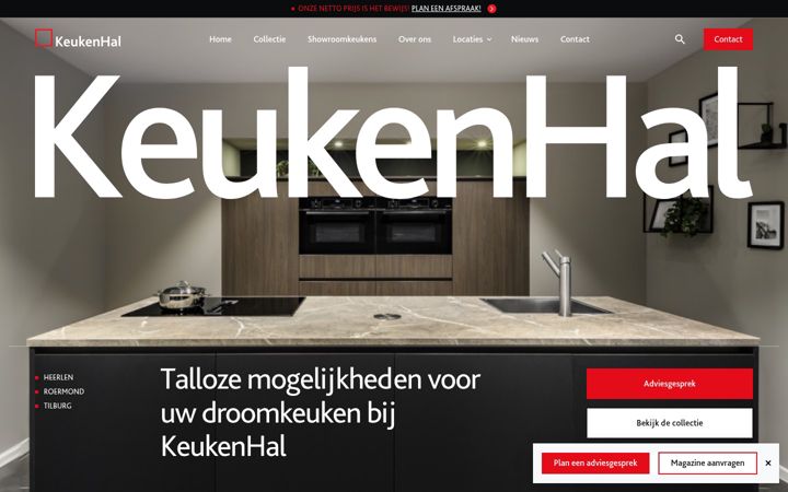 Screenshot ta' keukenhal.nl