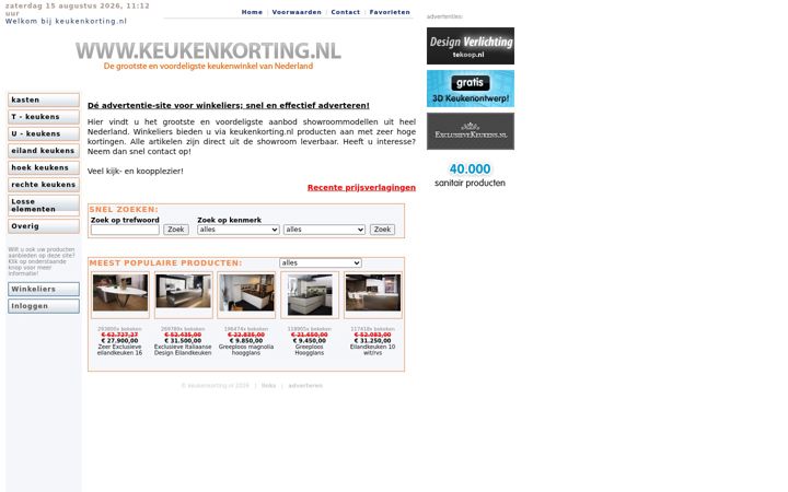 Screenshot of keukenkorting.nl