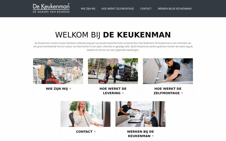 Skjámynd af keukenman.nl