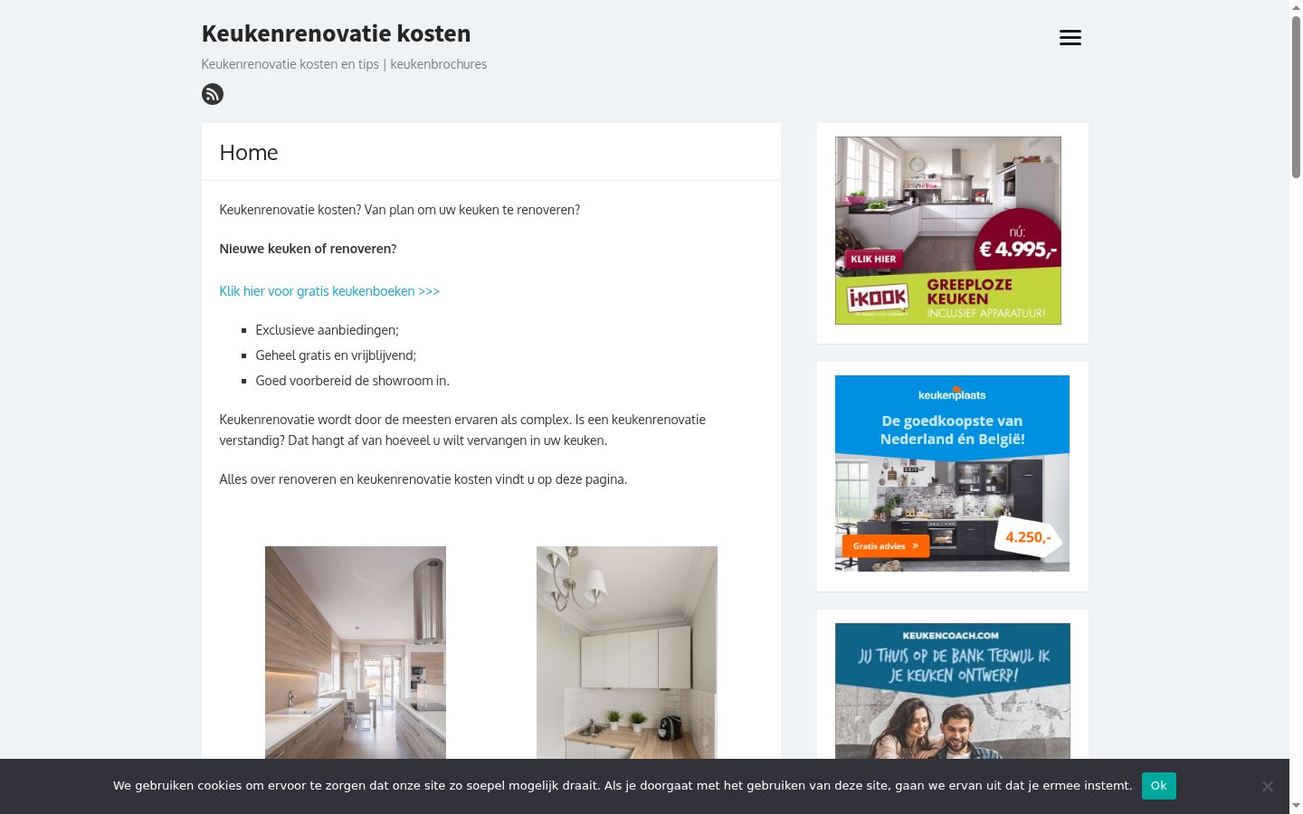 Skärmbild av samtyckesbannern som visades före någon interaktion