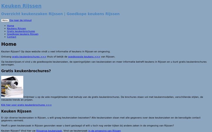 Screenshot of keukenrijssen.nl