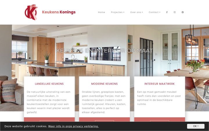 Screenshot of keukens-konings.be