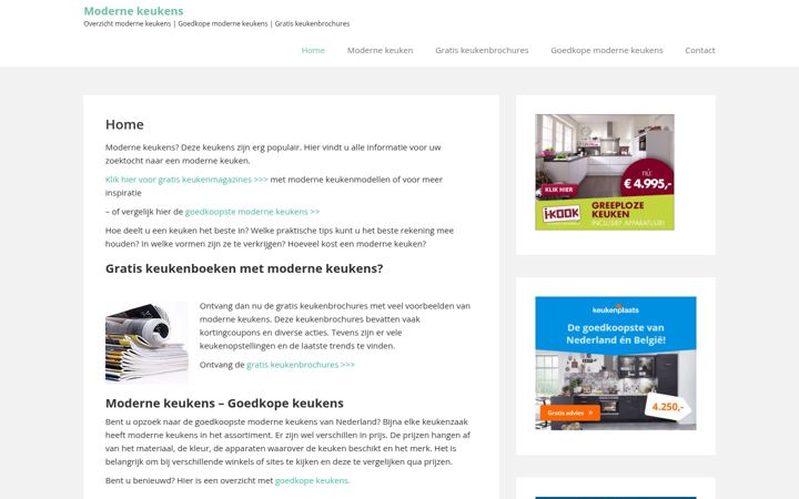 Screenshot of keukensmodern.nl