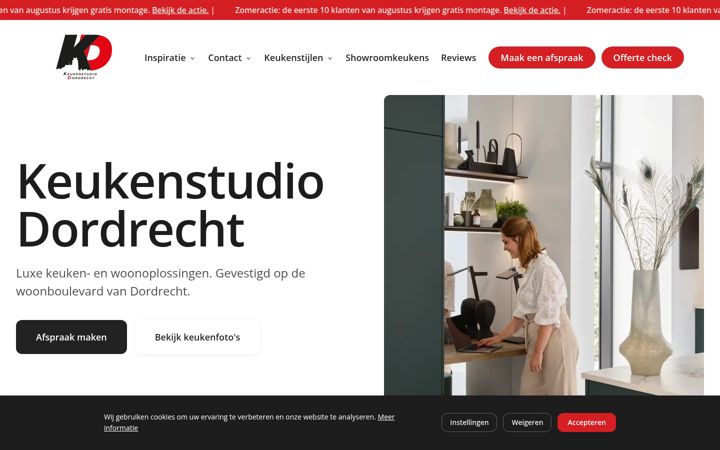 Screenshot of keukenstudiodordrecht.nl