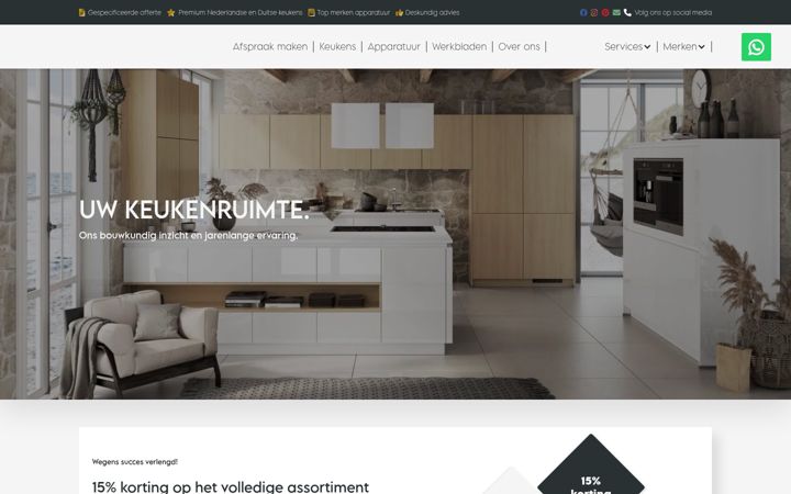 Screenshot of keukenstylist.com