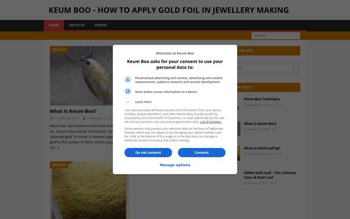 Screenshot of keumboo.co.uk
