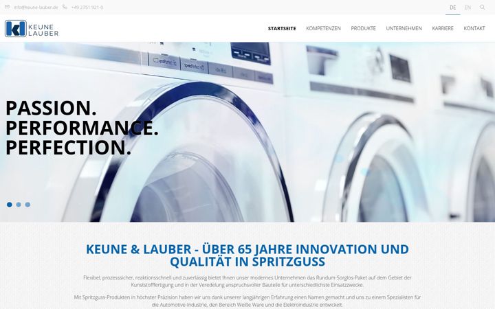 Screenshot of keune-lauber.de