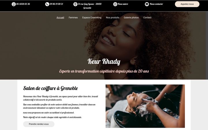 Screenshot of keur-khady.fr