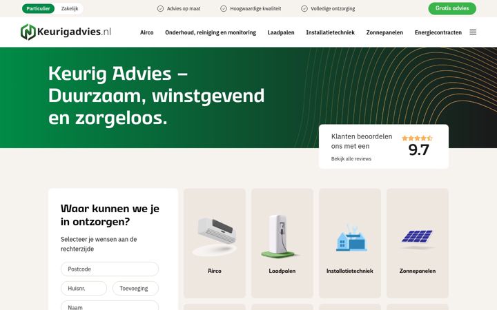 Screenshot of keurigadvies.nl