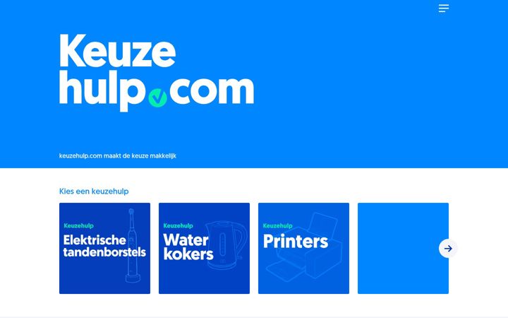 Screenshot of keuzehulp.com