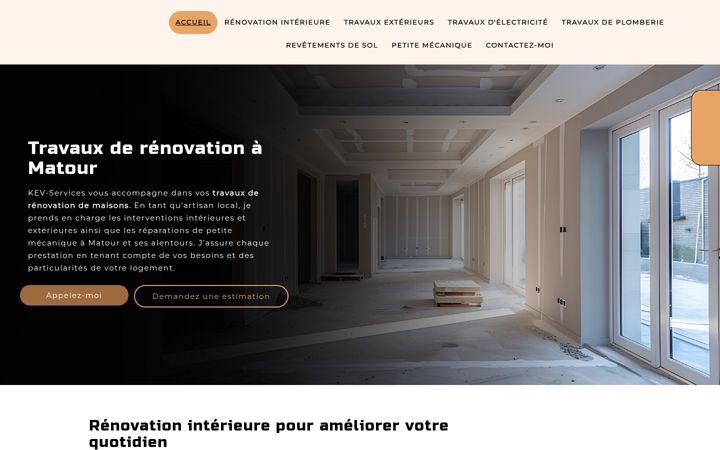 Screenshot of kev-services71.fr
